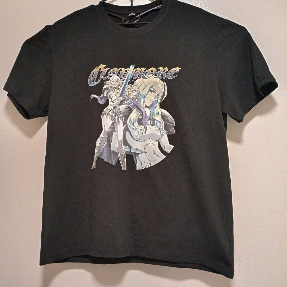 Claymore Anime T-Shirt Black Size [2XL] Clare Teresa Manga Graphic Tee